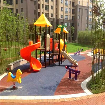 湖南邵阳小区幼儿园工程塑料组合滑梯定制厂家