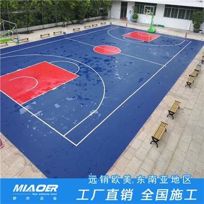 橡胶地板篮球场馆承接篮球场地面翻新