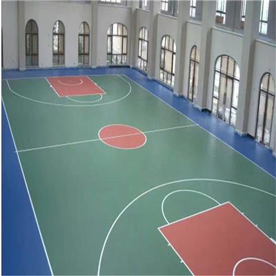 学校篮球场硅PU环保材料厂家 小区塑胶球场施工建设