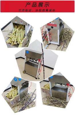 安顺长云科技甘蔗削皮机厂家直销多少钱一台 甘蔗分段一体机 全自动甘蔗削皮机