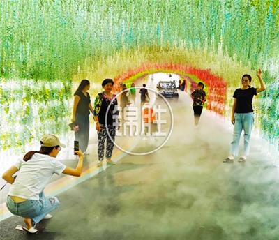 园林景区人造雾 水景花园高压水雾系统 武汉锦胜雾森设备