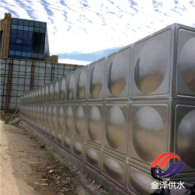 苏州地上大型不锈钢水箱，SUS304板块现场组装而成