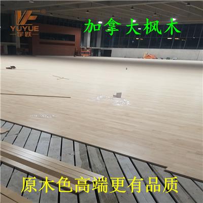 篮球馆木地板45度斜铺结构安装图