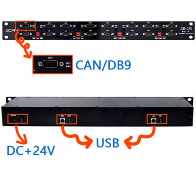 USBCAN modul 16型汽车 can 通信工具