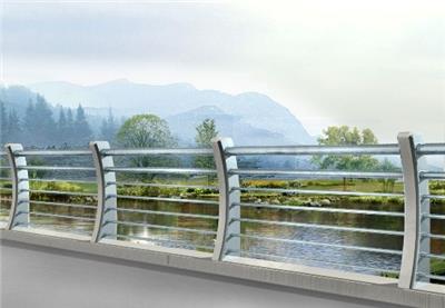 灯光不锈钢复合管护栏 道路桥梁防撞护栏 Q235钢板立柱