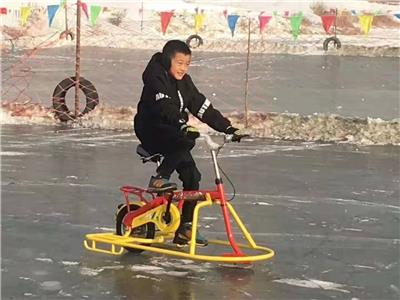 雪地自行车儿童单人冰车冰上户外运动爬犁冬季滑冰滑雪车山东驰胜