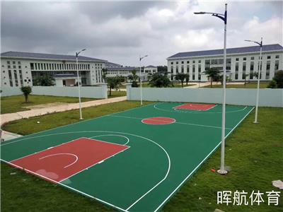 室外水泥地面刷漆 晖航丙烯酸球场 标准室外篮球场做法造价