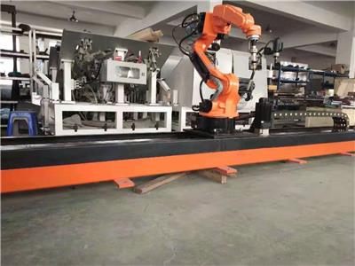 波纹板全自动焊接机器人视频 钱江焊接机器人