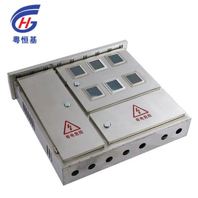 生产定制南网单相4位费控电表箱 不锈钢户外防雨国网计量电表箱