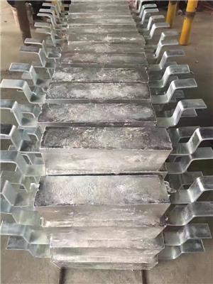 鋁合金犧牲陽極供應廠家焊接式鋁陽極防腐
