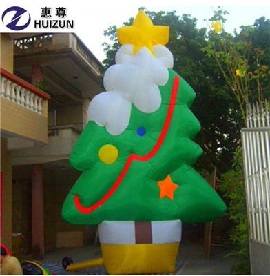 充气圣诞节气模卡通拱门雪人爬墙款老人商场展示圣诞树雪花水晶球