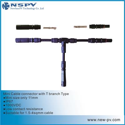 供应二极管连接器，光伏连接器，T型防水接头