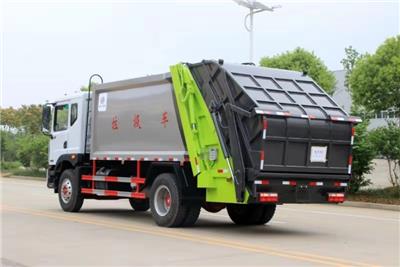 桂林国六东风D9后装式压缩垃圾车加工 国六东风节能型自动压缩垃圾车带翻转斗