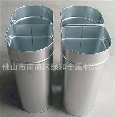 铁皮垃圾桶内桶 户外垃圾桶内胆 镀锌板半圆形模具桶 专业定制桶