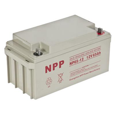 耐普蓄电池NPP NP12-65 12V65AH 耐普铅酸免维护蓄电池