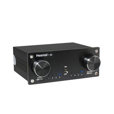 無損音頻切換器4進4出 四輸入四輸出轉換分配hifi音頻信號轉接器