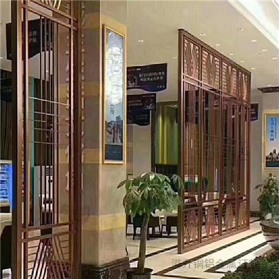 杭州铜铝雕刻楼梯屏风壁画厂家 铝雕花栏杆 高品质工程