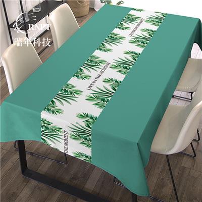 RNPT瑞年 供应格子台布长方形餐桌布 防水防油PVC桌布