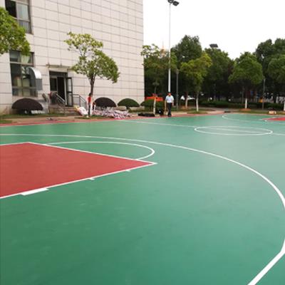 贺州市篮球场地面弹性硅pu球场施工----找健开