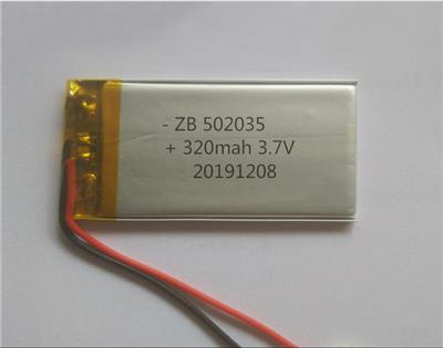 厂家直销聚合物502035锂电池320mah 用于点痣笔 水光仪