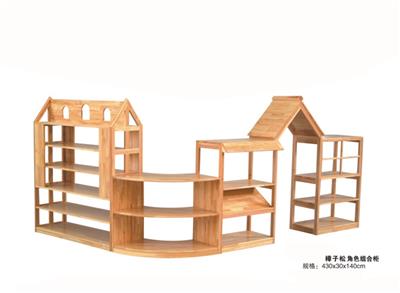供应四川幼儿园组合玩具柜 四川实木儿童组合玩具柜 博用家具生产厂家