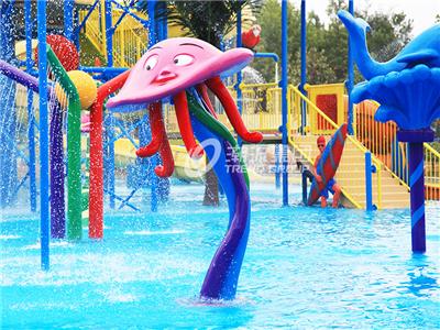 广州潮流水上乐园设备厂家提供儿童戏水设备喷水章鱼