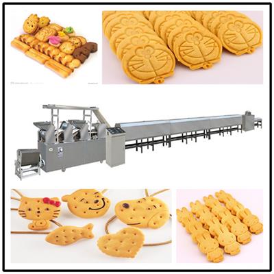 动物形状饼干生产设备 酥性饼干生产线