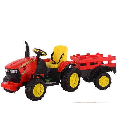 儿童遥控拖拉机电动农用玩具车可坐人带斗小孩宝宝汽车**大号四轮