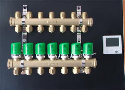 黄铜分水器|智能集分水器|恒尔暖锻造一体式分水器HF4-1*1620-6