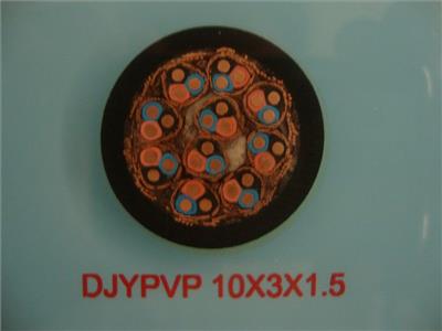 阻燃型计算机电缆 ZR-DJYPVPR-300/500V 9X3X0.75