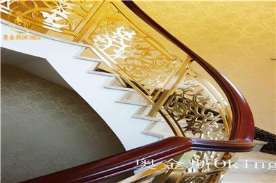 高档场所楼梯装修为什么选用铜铝楼梯，铜铝楼梯优势在