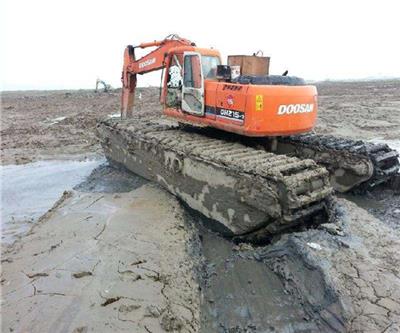 界首湿地挖掘机租赁 清淤水陆挖机租赁