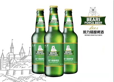 熊力玻璃瓶啤酒