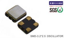 有源晶振3.0*2.5 SMD OSCILLATOR32.768KHz, 1.000 Mhz to 125.000 MHz