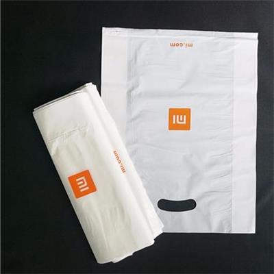 白色包装袋-塑料简约大气塑料手提袋