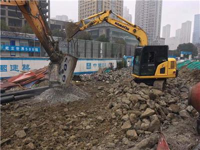 上海松江区车墩挖掘机出租路面修建-混凝土破碎