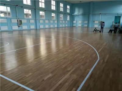 洛阳篮球运动木地板厂家 单层龙骨运动木地板 长期维护保养