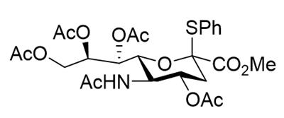 :5-乙酰氨基-7,8,9-三-O-乙酰基-5-N,4-O-羰基-3,5-二脱氧-2-S-基-2-代-β-D-甘油-D-半乳-2-吡喃神经氨酸,934591-76-1