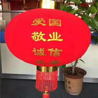 梅州市植绒灯笼厂家直销春节过年大红灯笼定制广告灯笼直销