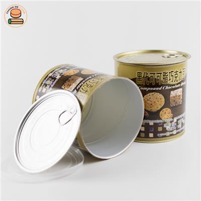 厂家直销环保圆形巧克力豆包装纸罐定制