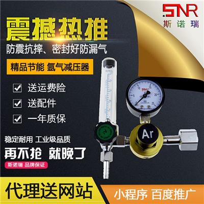 上海节能省气防爆抗氩气表减压器减压阀减压表