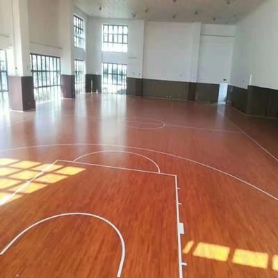 篮球馆体育馆地面专业枫木减震运动木地板生产厂家北京桦木森木地板