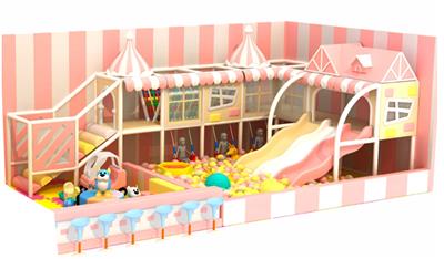 四川室内儿童淘气堡电动玩具马卡龙色新型儿童主题乐园