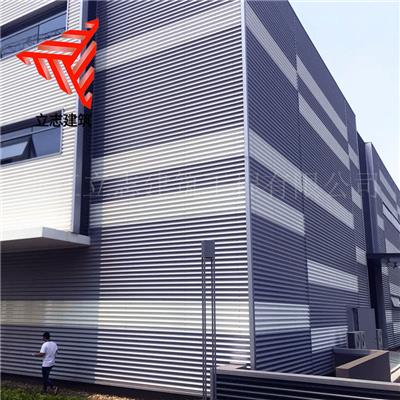 钢结构厂房 、4S店墙面用横铺装铝镁锰 圆波纹面板YX18-76-836