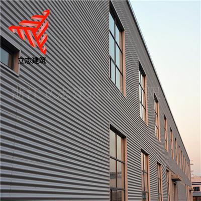 钢结构厂房墙面装饰板 横铺装铝镁锰瓦楞板 32-130-780