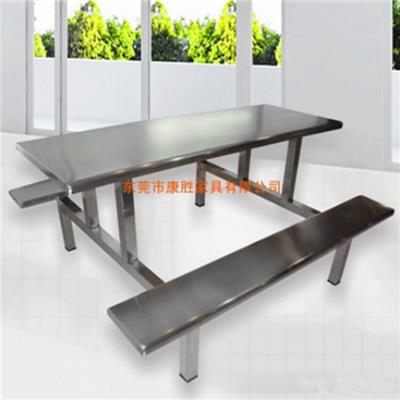 供应不锈钢食堂餐桌 不锈钢饭堂餐桌椅 东莞不锈钢食堂餐桌