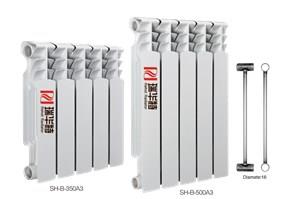 双金属压铸铝散热器UR7006-500/1.2