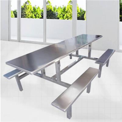 供应不锈钢食堂分段餐桌椅 工厂不锈钢餐桌椅 东莞不锈钢餐桌椅