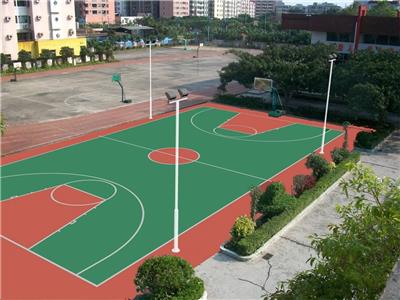 深圳龙岗硅PU丙烯酸球场地坪漆材料厂家 网球场
