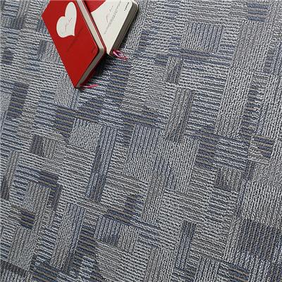 启航厂家直销 地毯纹塑胶地板 商用室内pvc石塑地板 2.0系列